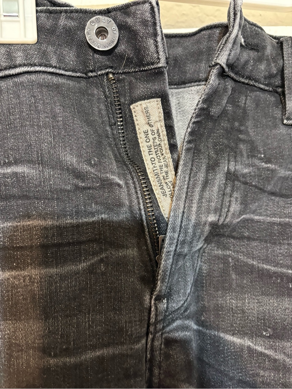 Cult of Individuality Heritage Denim New York Black Distressed Skinny Jeans - Picture 3 of 13